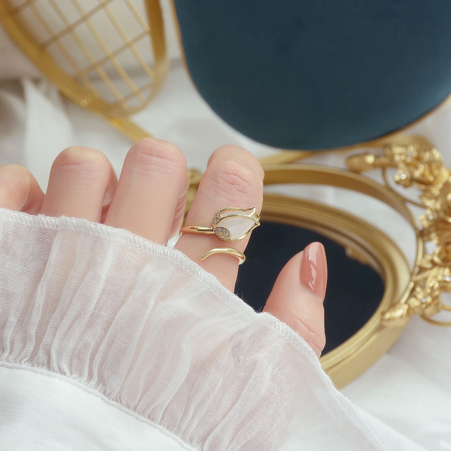 ¡JOYERIA EXCLUSIVA! ANILLO AJUSTABLE TULIPAN ✨