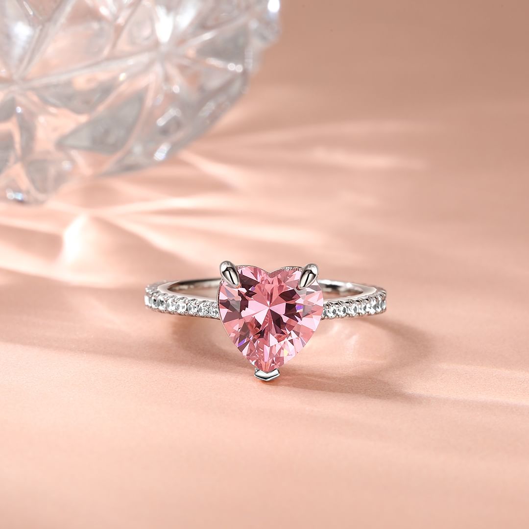 REGALO PERFECTO! SET DE ANILLO DE PROMESA DARLING + EMPAQUE DE ROSA