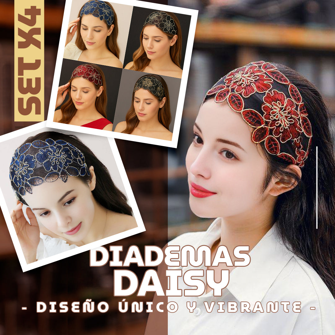 SET IMPORTADO! SETX4 DIADEMAS DAISY