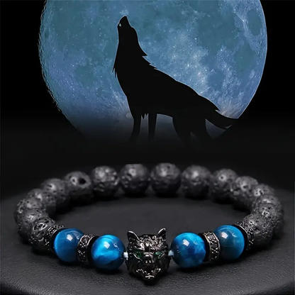 🔥JOYERÍA PREMIUM! 🔥 BRAZALETE DE PIEDRA NATURAL EYE TIGER🐺