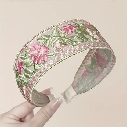 SET X3 DIADEMAS BORDADAS AGUAMARINA + Regalo diadema adicional