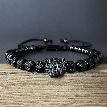 JOYERIA ITALIANA! SET DE 3 MANILLAS PANTHER BLACK EDITION©️