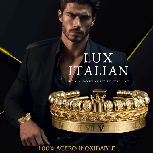 JOYERIA EUROPEA! SET X 3 MANILLAS LUX ITALIAN®️ ( ACERO INOXIDABLE ITALIANO)