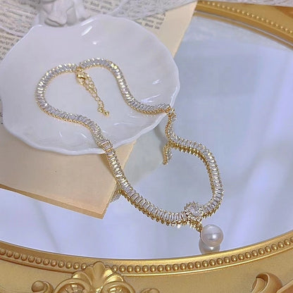 💖OFERTA DE ULTIMO MINUTO💖 COLLAR DE CRISTALES CON PERLA