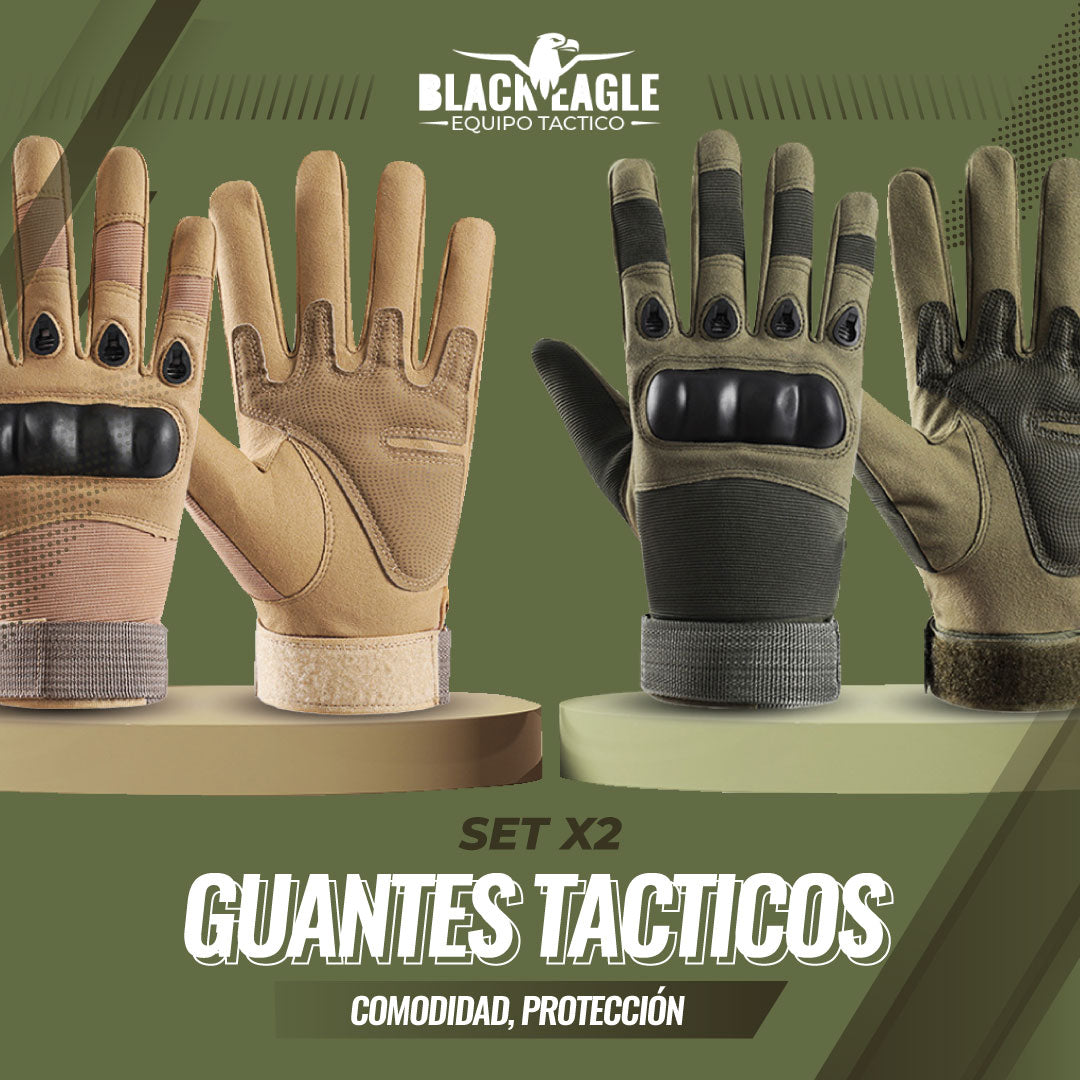 🔥PROMO LIMITADA🔥 SET X2 GUANTES TACTICOS BLACK EAGLE🦅