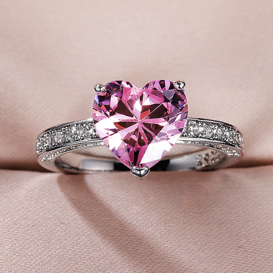 REGALO PERFECTO! SET DE ANILLO DE PROMESA DARLING + EMPAQUE DE ROSA