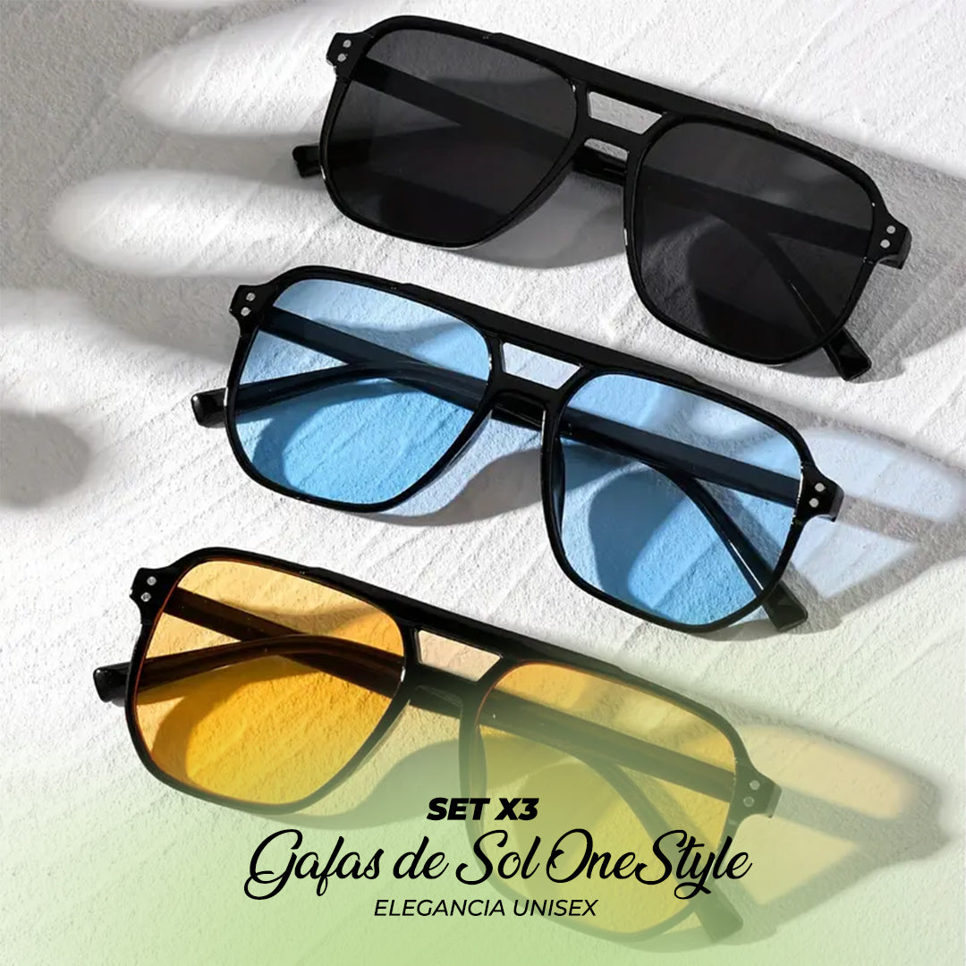 OFERTA LIMITADA SET X3 GAFAS DE SOL UNISEX ONESTYLE🔥