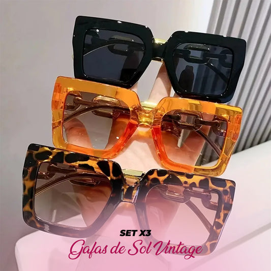 🔥OFERTA LIMITADA🔥 SET X3 GAFAS DE SOL VINTAGE